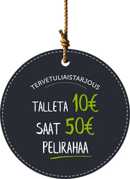 comeon vedonlyönti bonus antaa 50€ pelirahaa 10€ talletuksella!