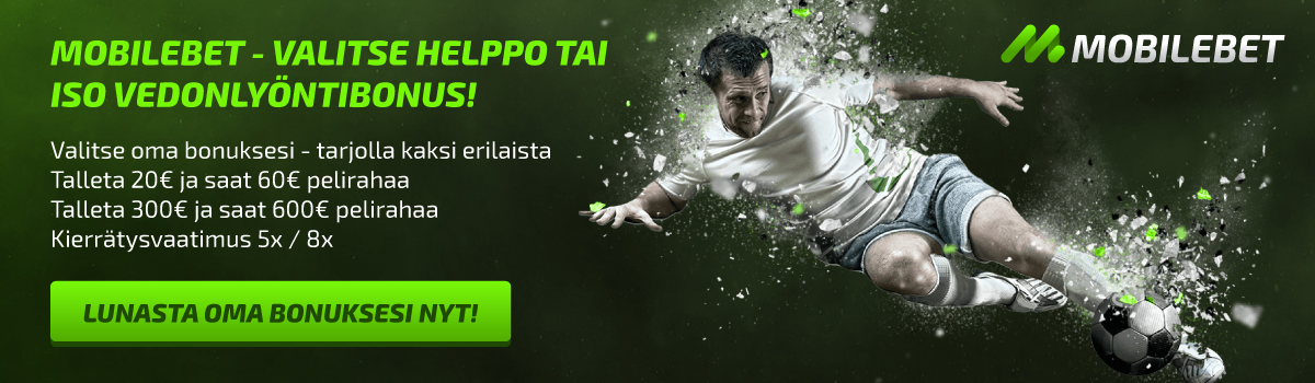 Mobilebet - Mobilebet - 200% tai 300€ bonusta ensitalletuksellesi!